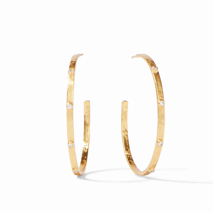 Crescent Stone Hoop | + Sizes