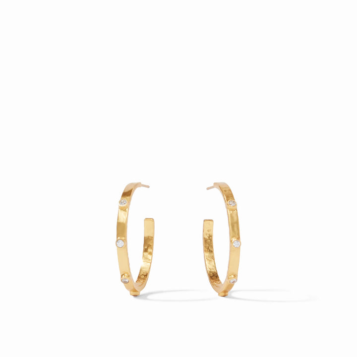 Crescent Stone Hoop | + Sizes