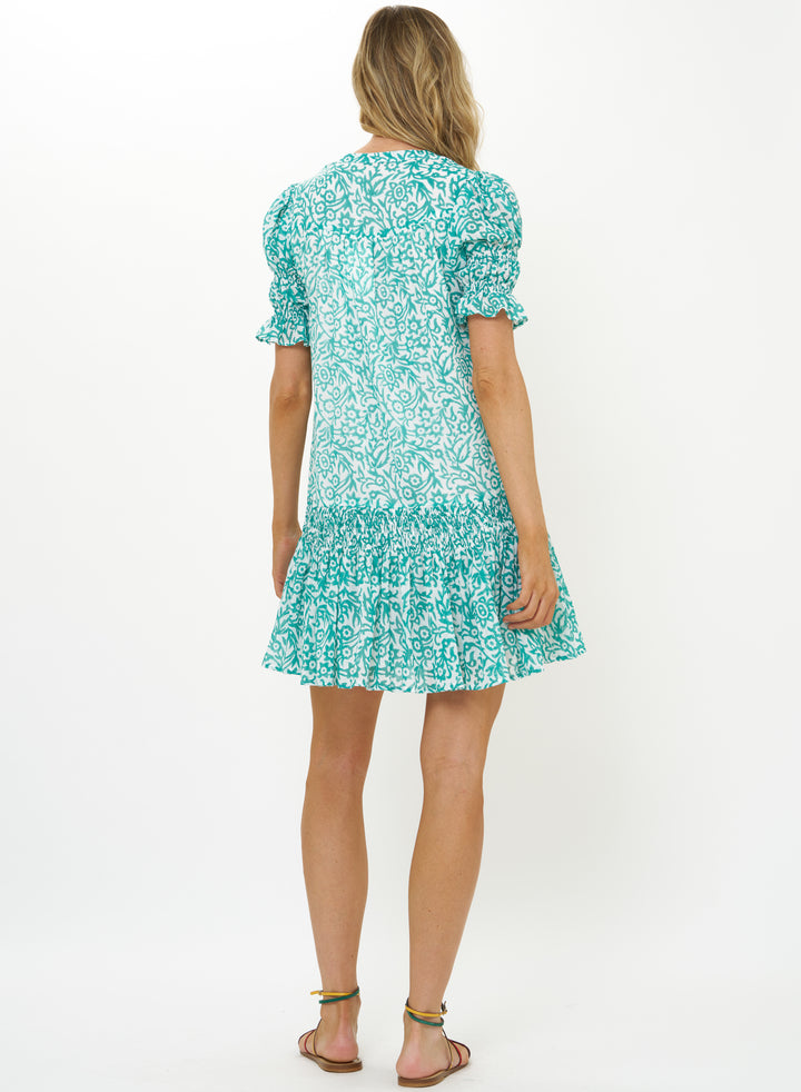 Smocked Drop Mini | Cypress Jade
