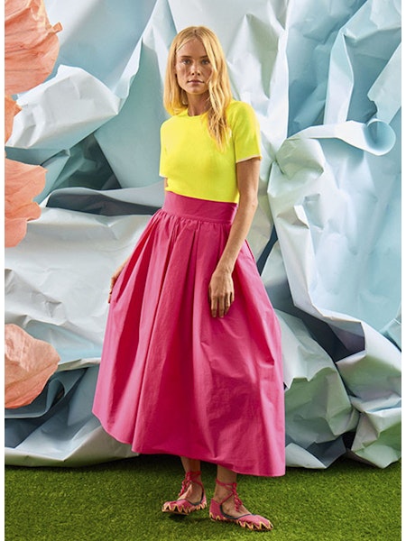 Avenue Skirt | Fuchsia (2/15 SHIP)