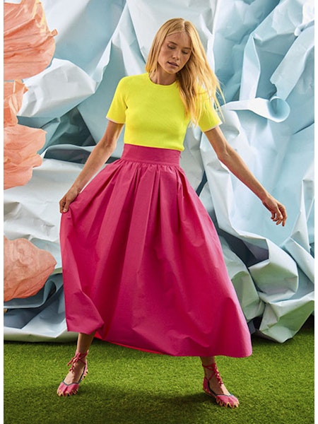 Avenue Skirt | Fuchsia (2/15 SHIP)