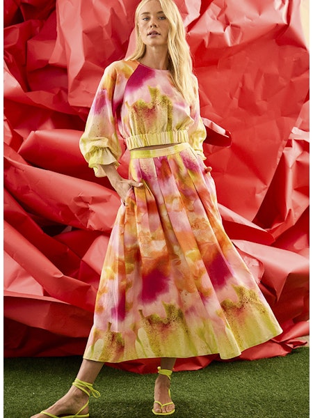Alexis Skirt | Electric Daydream (2/15 SHIP) - Charlotte's Inc