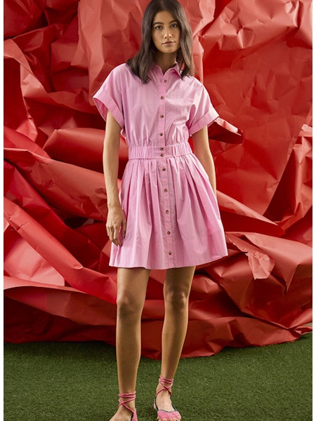 Howard Dress | Watermelon Stripe (2/15 SHIP) - Charlotte's Inc