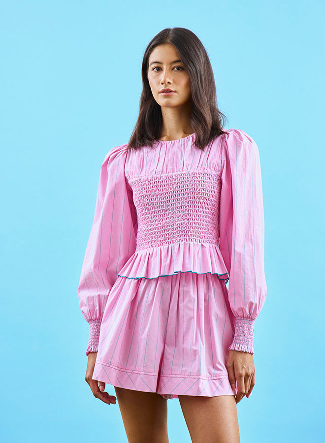 Jemma Shorts | Watermelon Stripe (2/15 SHIP) - Charlotte's Inc