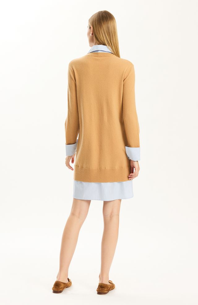 Logan Cashmere Dress | Iced Coffee