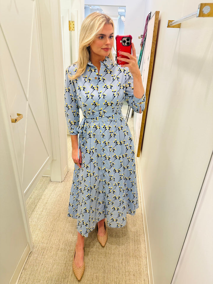 Emily Dress | Gordes Bluebell