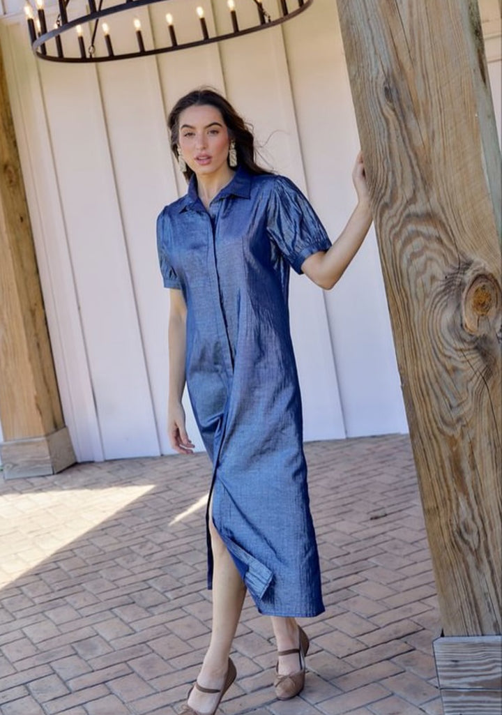 Kris Dress | Shine - Navy