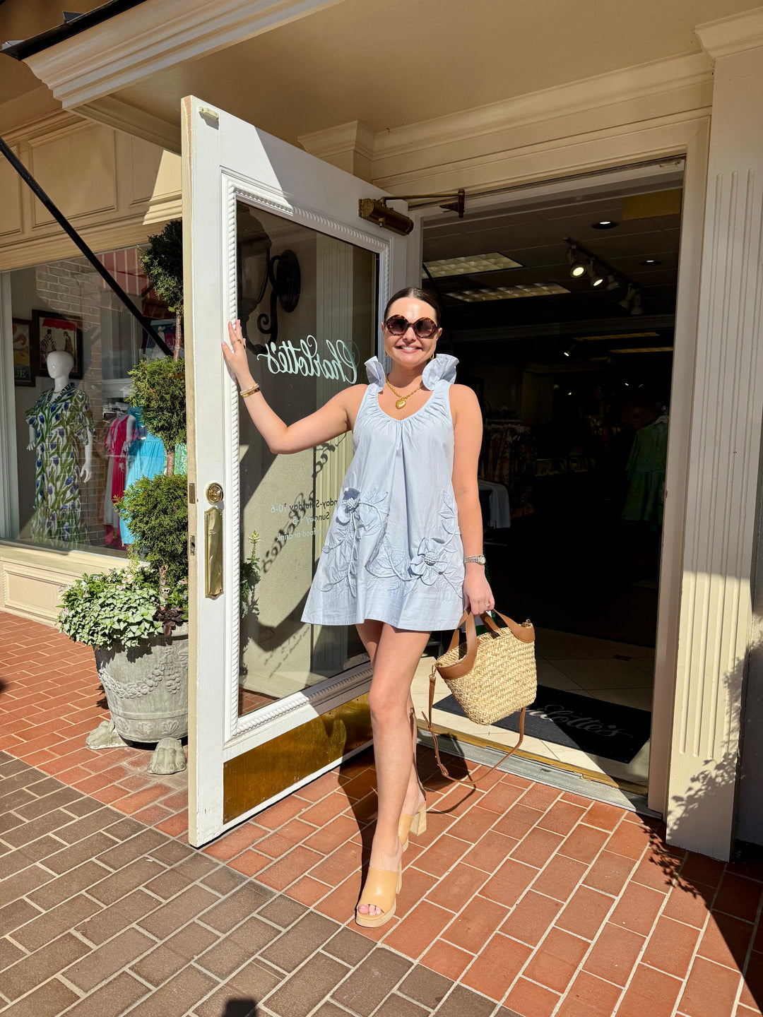 Simone Dress | Windsurfer Blue