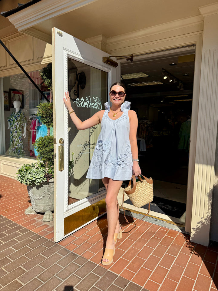 Simone Dress | Windsurfer Blue