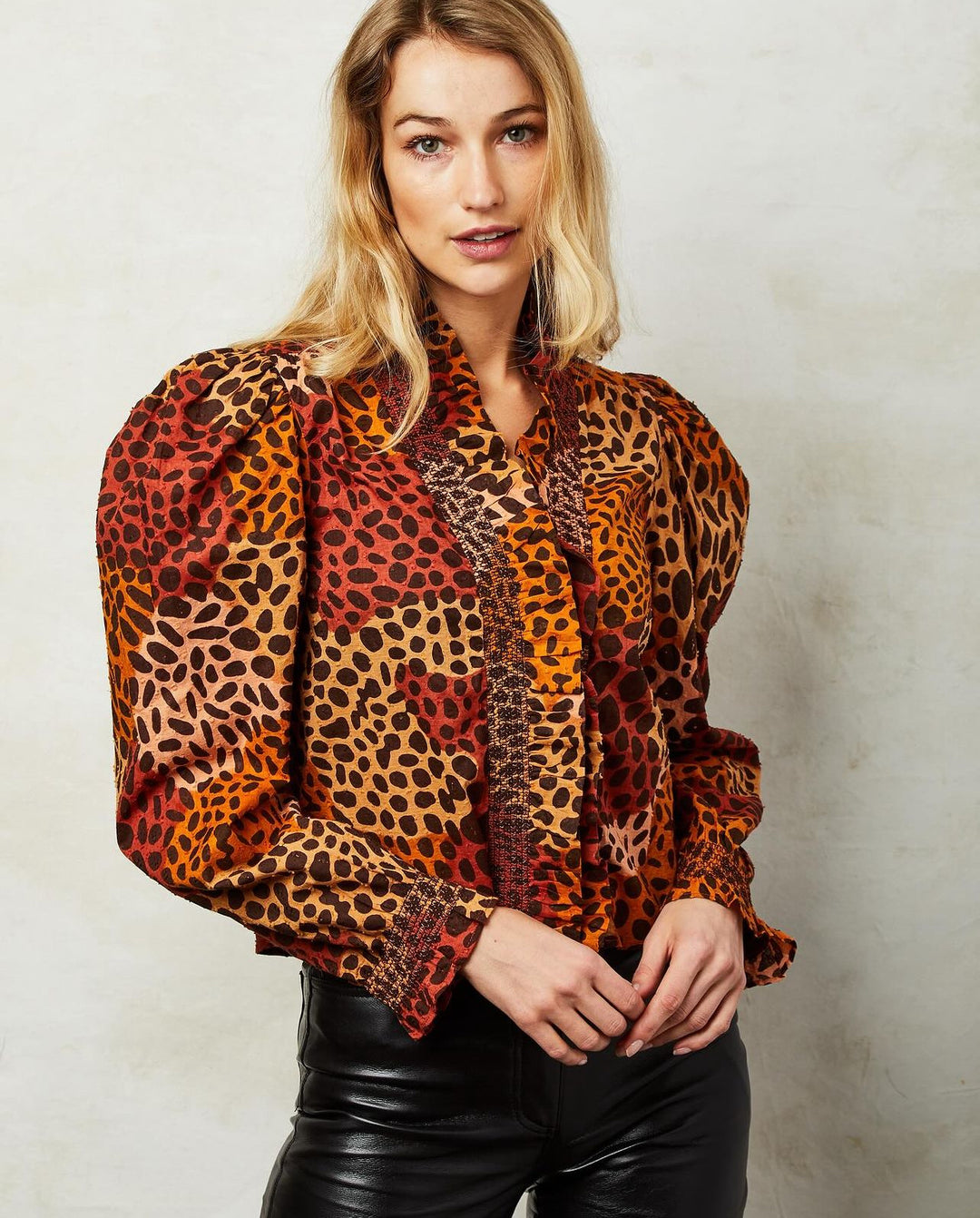 Love the Label Zuri Top | Dotted Leopard