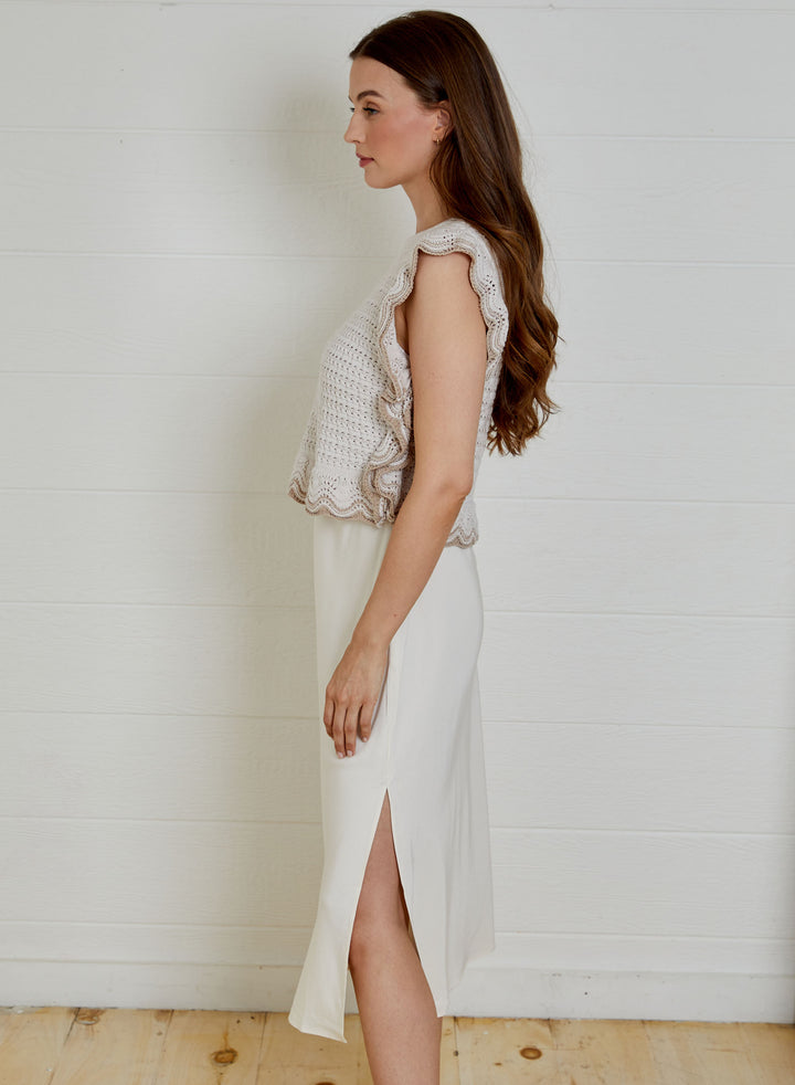 Vic Sweater Dress Combo | Seashell - Charlotte's Inc