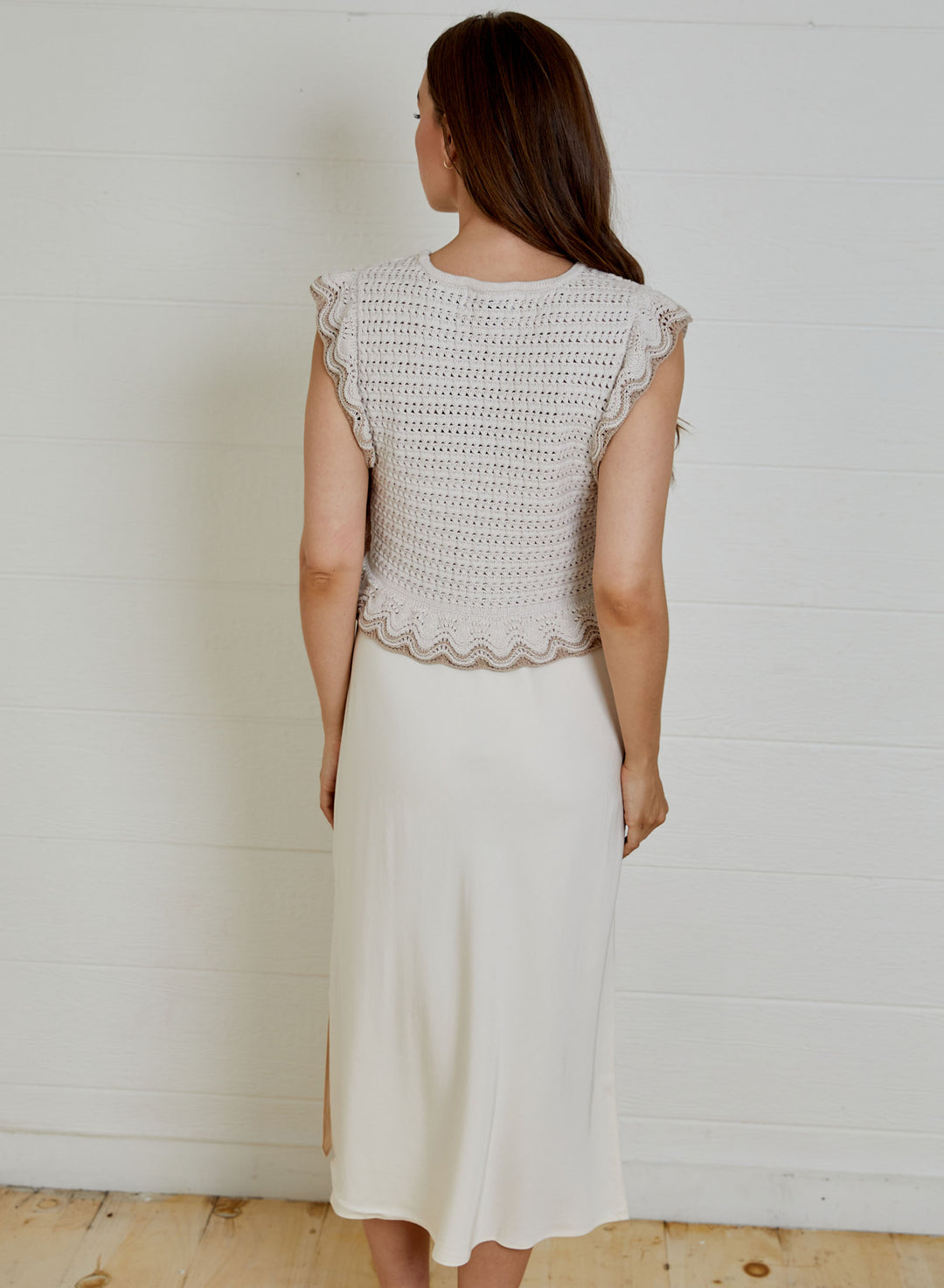 Vic Sweater Dress Combo | Seashell - Charlotte's Inc