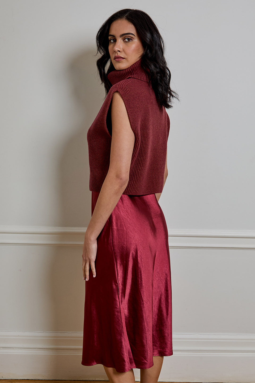 Jin Sweater Dress Combo | Russet