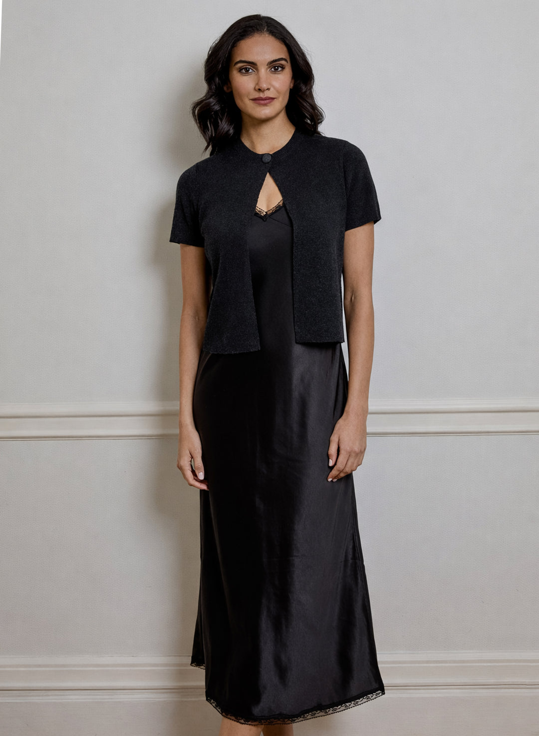 Viv Sweater Dress Combo | Shadow
