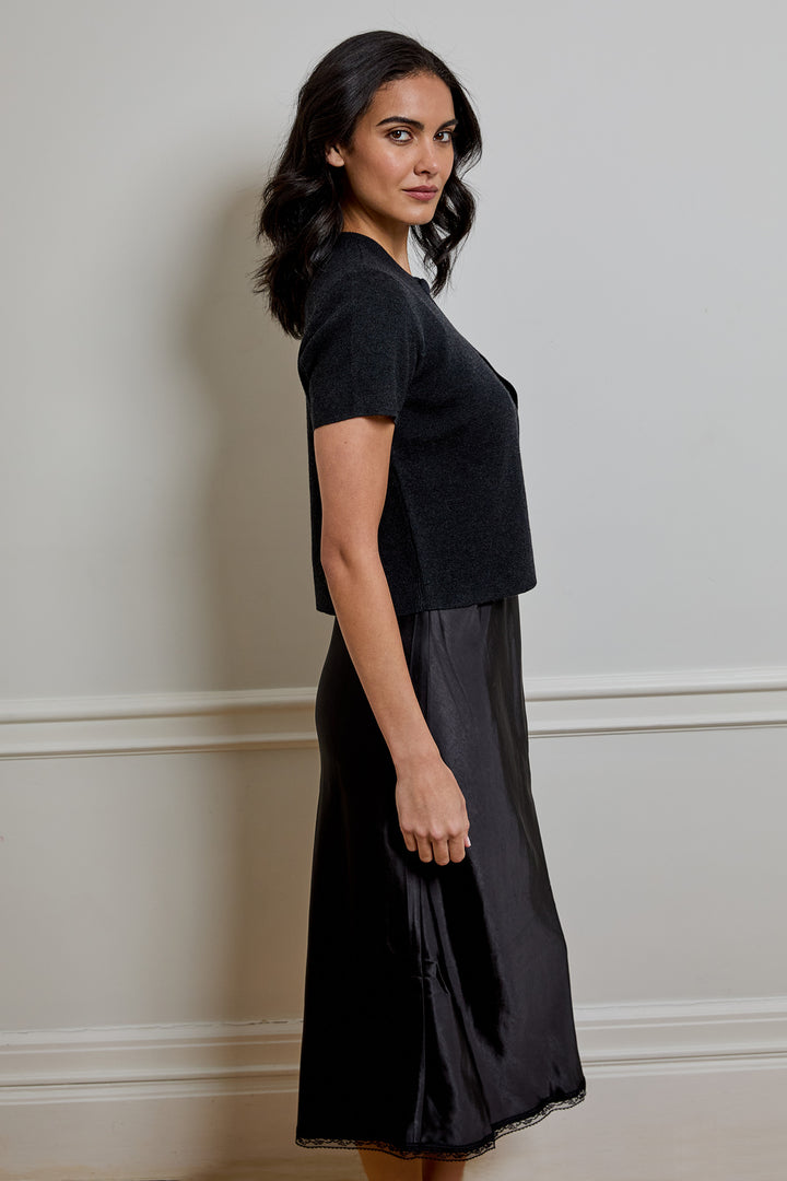 Viv Sweater Dress Combo | Shadow