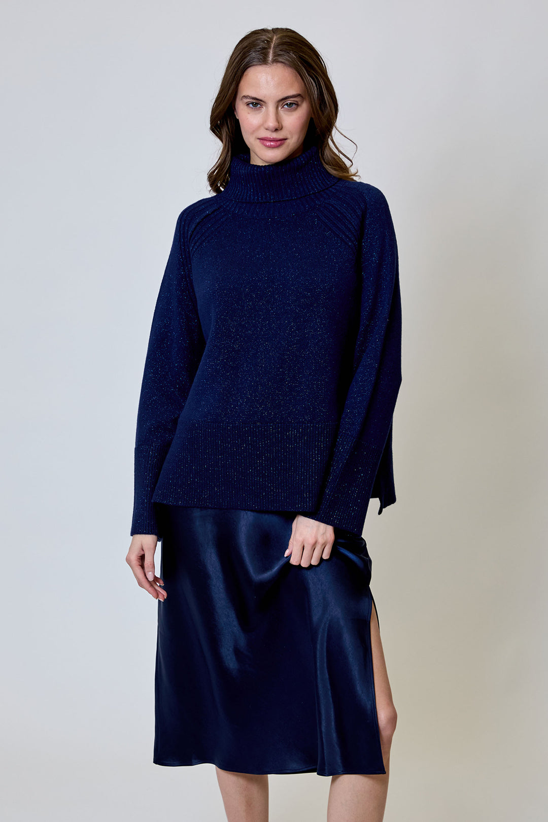 Ash Sweater Dress Combo | Navy