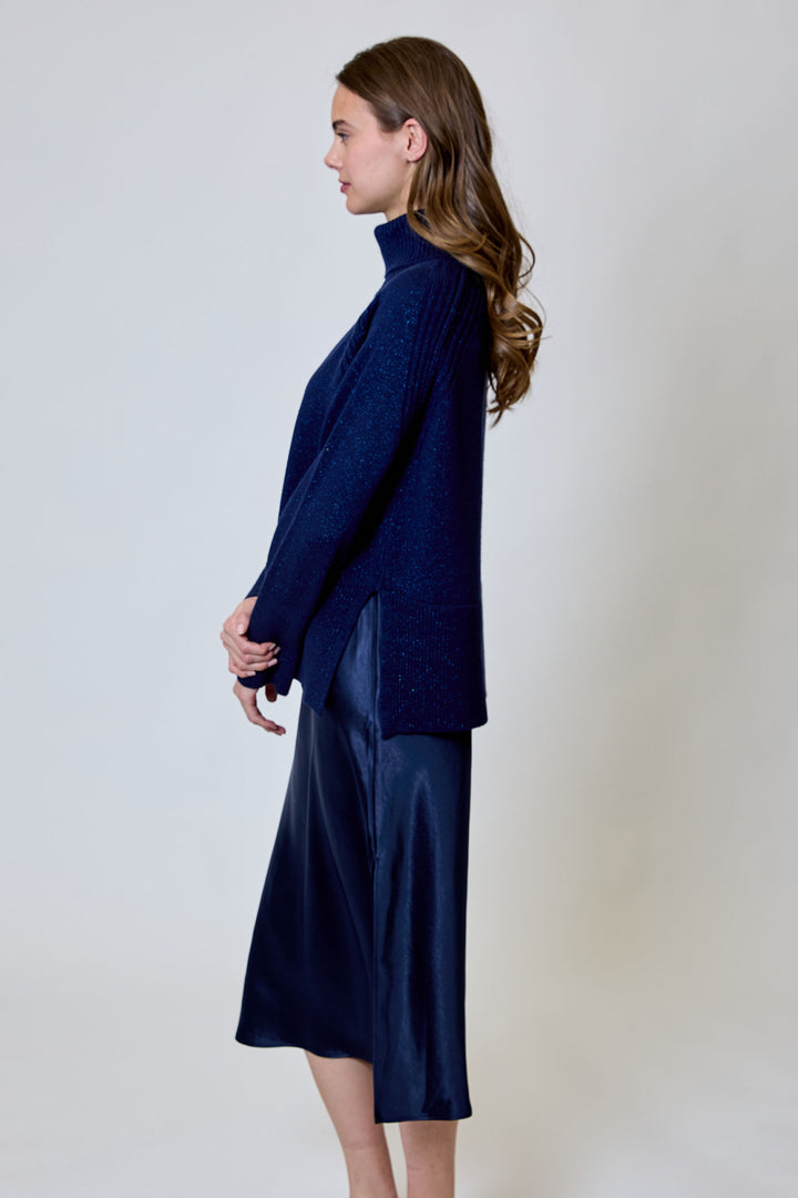 Ash Sweater Dress Combo | Navy