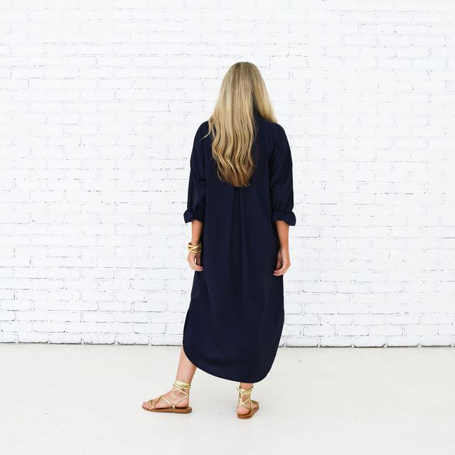 Piper Dress Long | Navy