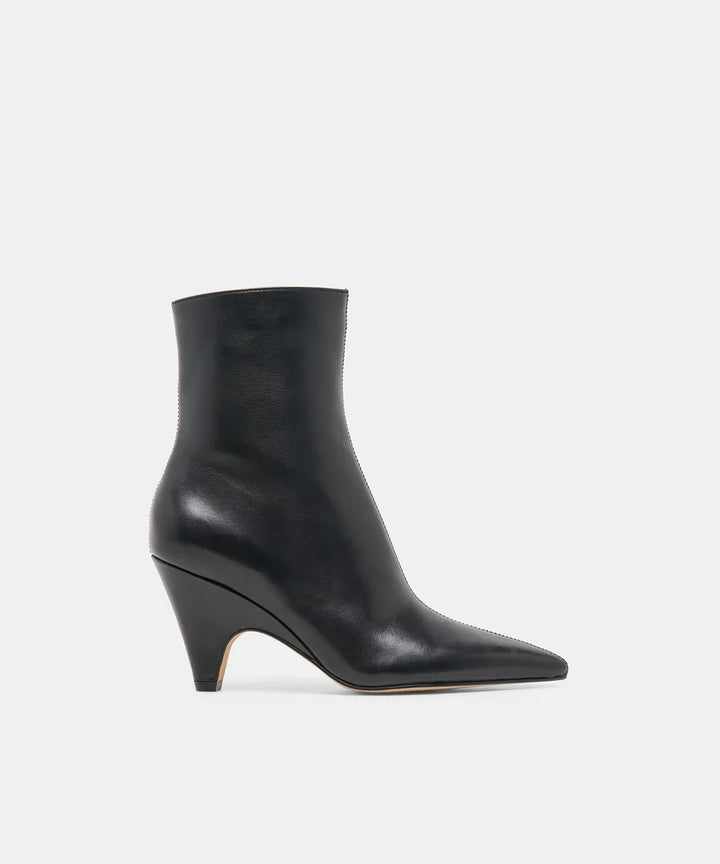 Cruz Booties | Black Leather