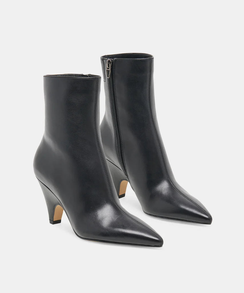 Cruz Booties | Black Leather