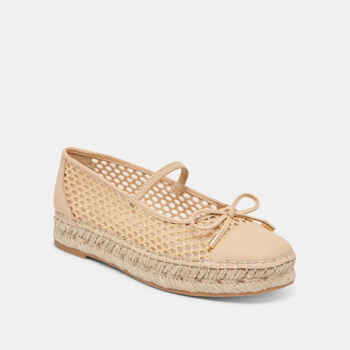 Cambre Ballet Flats | Natural Woven Mesh