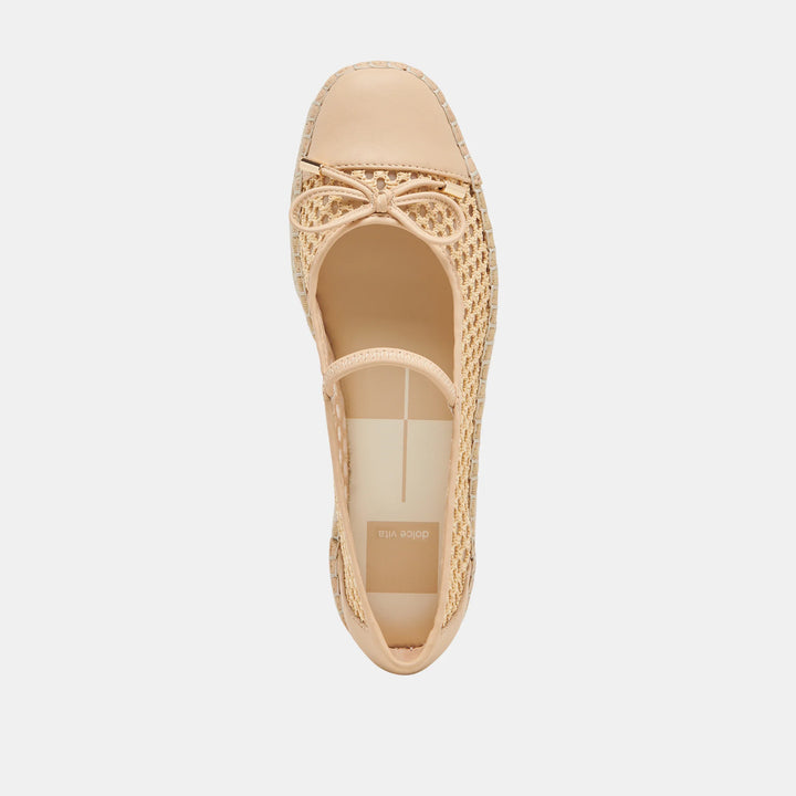 Cambre Ballet Flats | Natural Woven Mesh