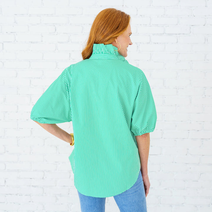 Sissy Stripe Top | Green