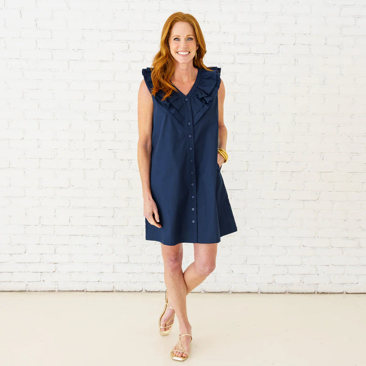 Belle Dress | Navy
