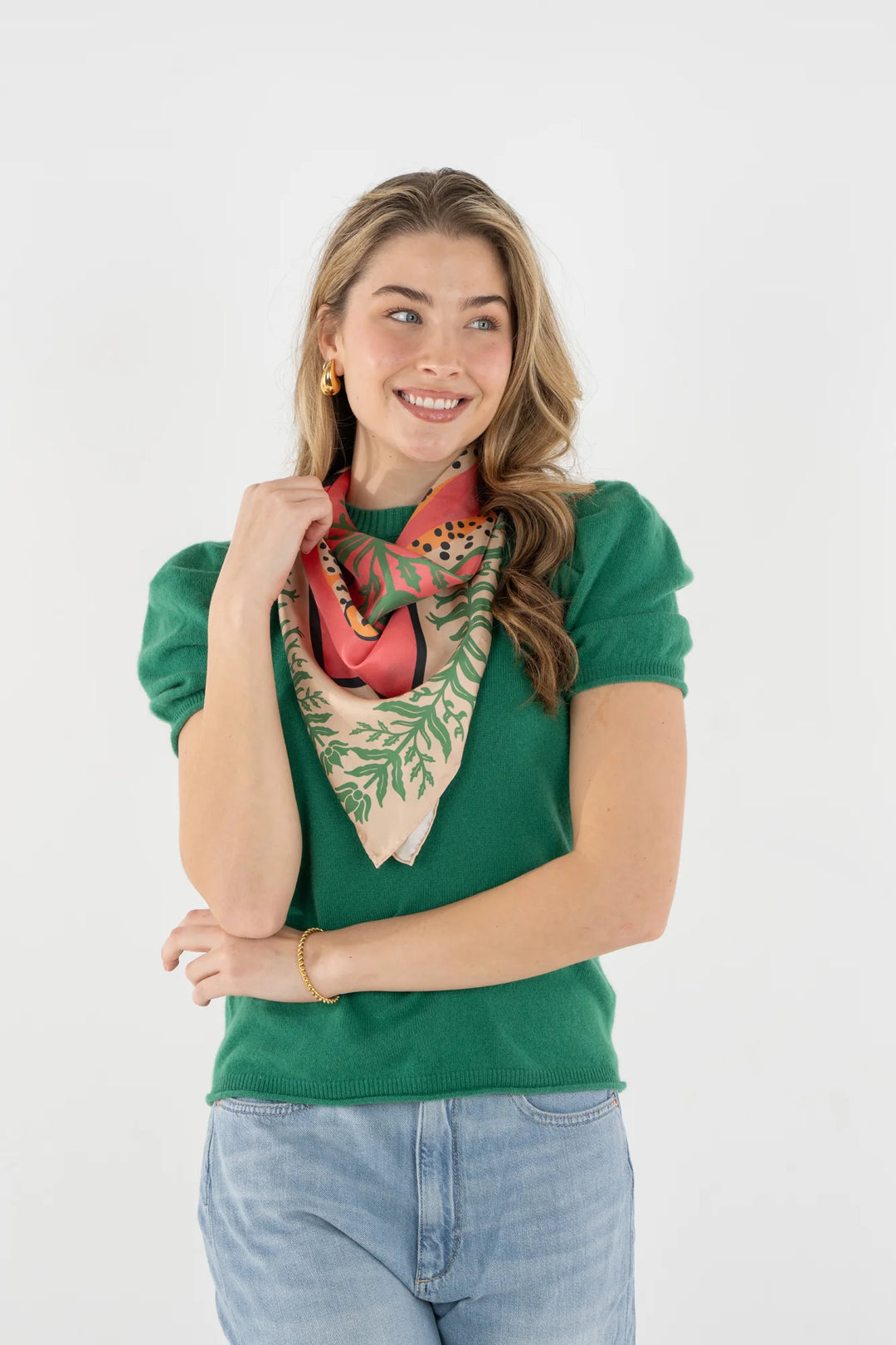 Silk Scarf | Cabana Cat - Charlotte's Inc