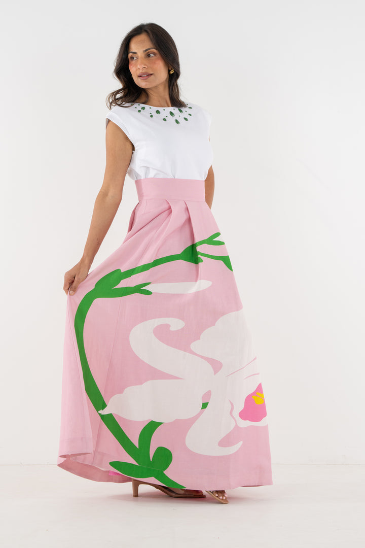 Milly Skirt | Blush Flora