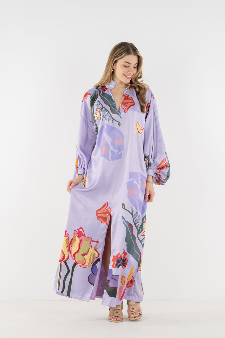 Fiona Dress | Lilac Garden