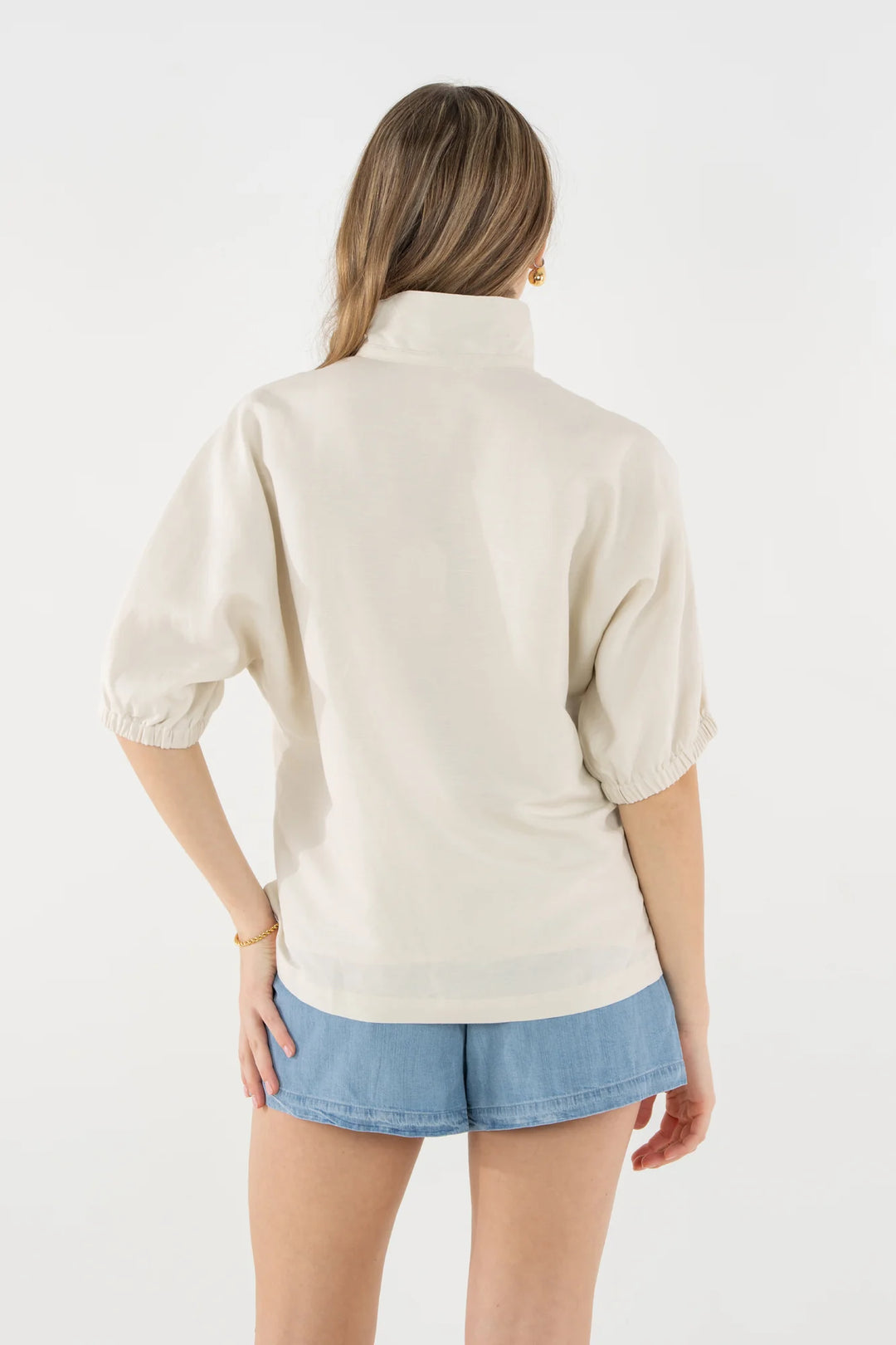 Poppy Top | Sandshell Linen
