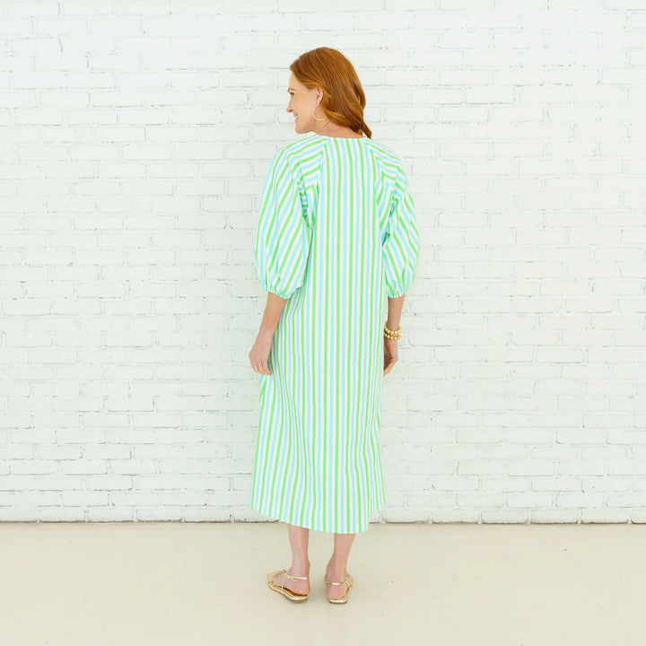 Coco Palm Beach Dress | Green & Blue