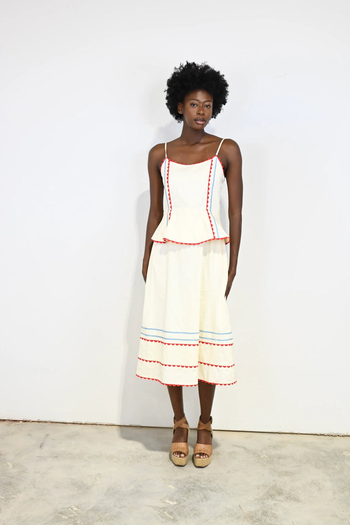 Brittany Dress | Red, White, and Blue