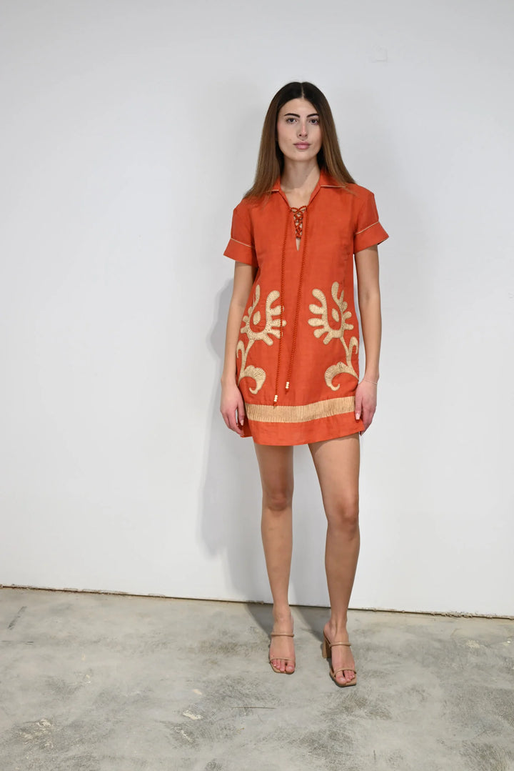 Florentine Short Dress | Oaxaca Rafia