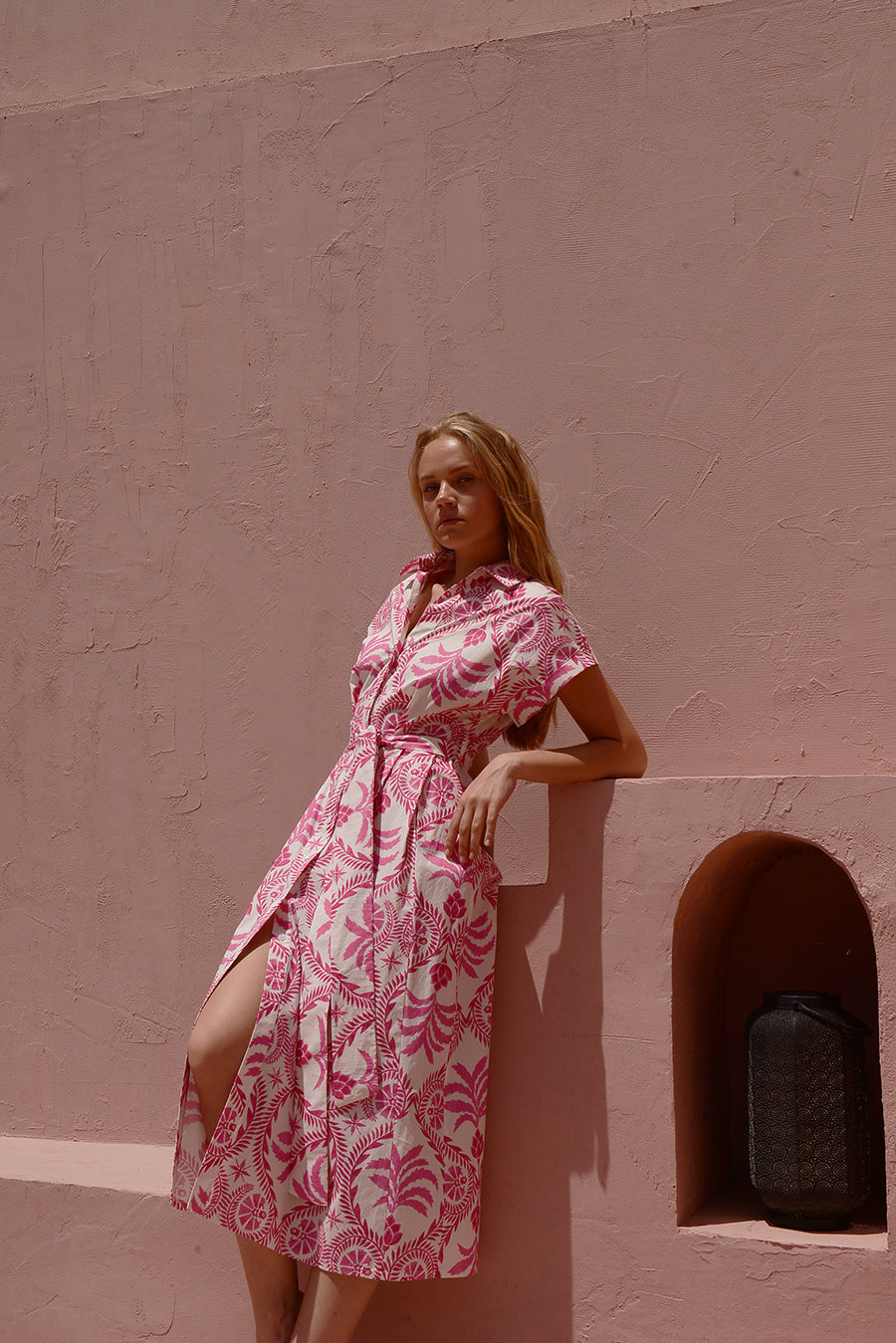 Naxos Maxi Dress | Pink