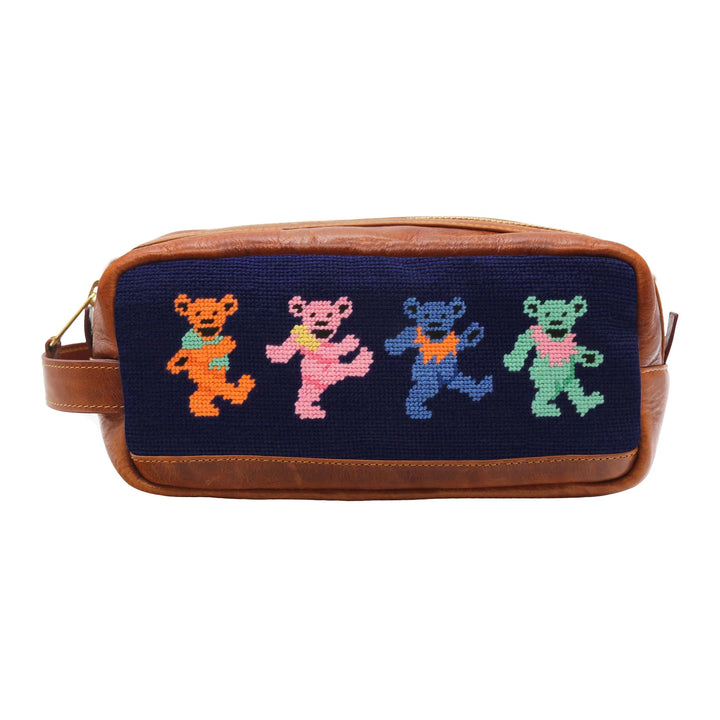 Smathers & Branson Needlepoint Dancing Bears Toiletry Bag