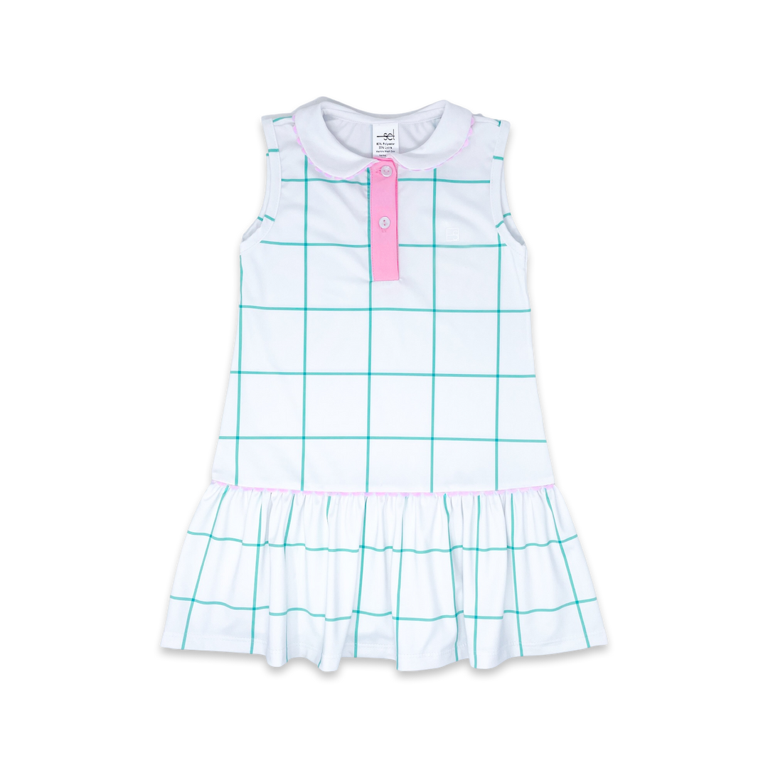 Darla Dress | Mint & Pink