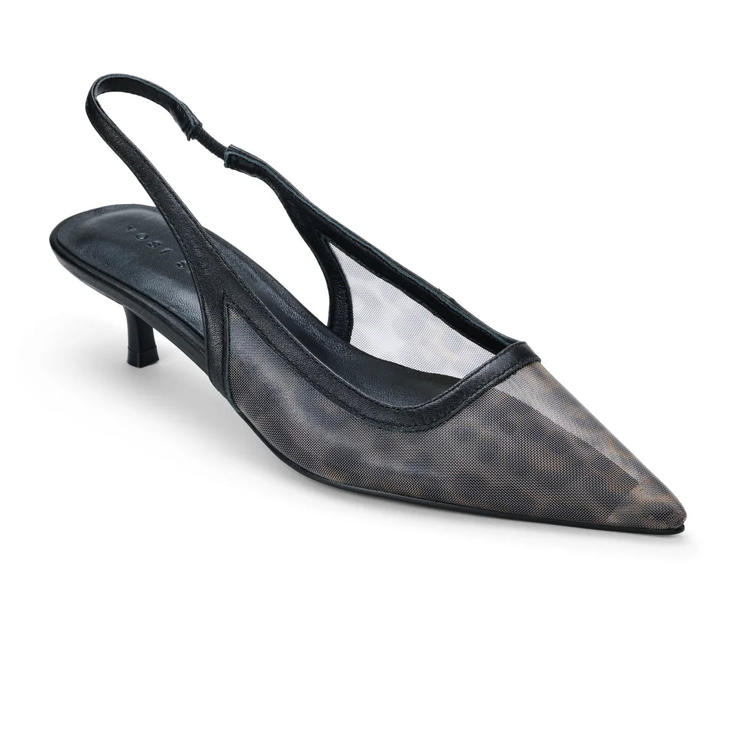 Delilah Slingback | Leopard Mesh