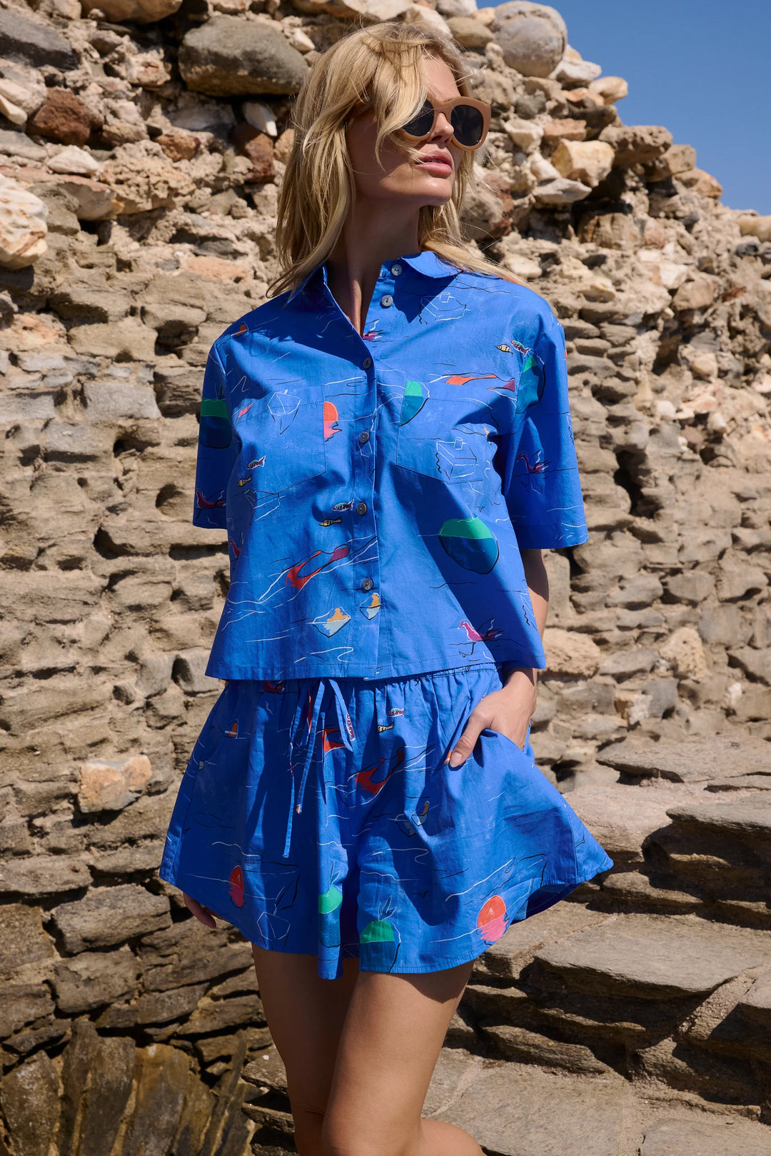 Parker Top | Blue Dip