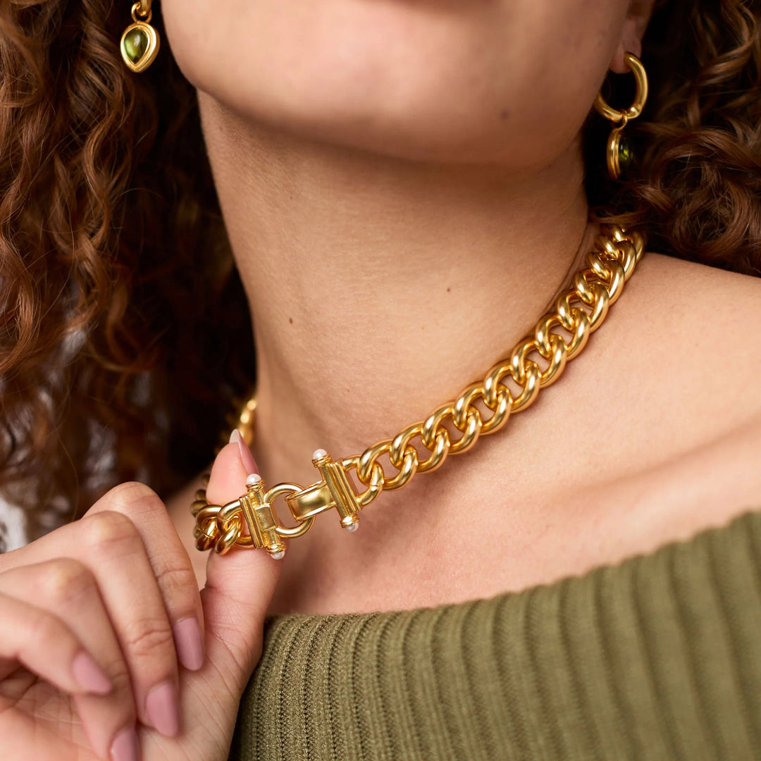 Dolce Link Necklace | Pearl