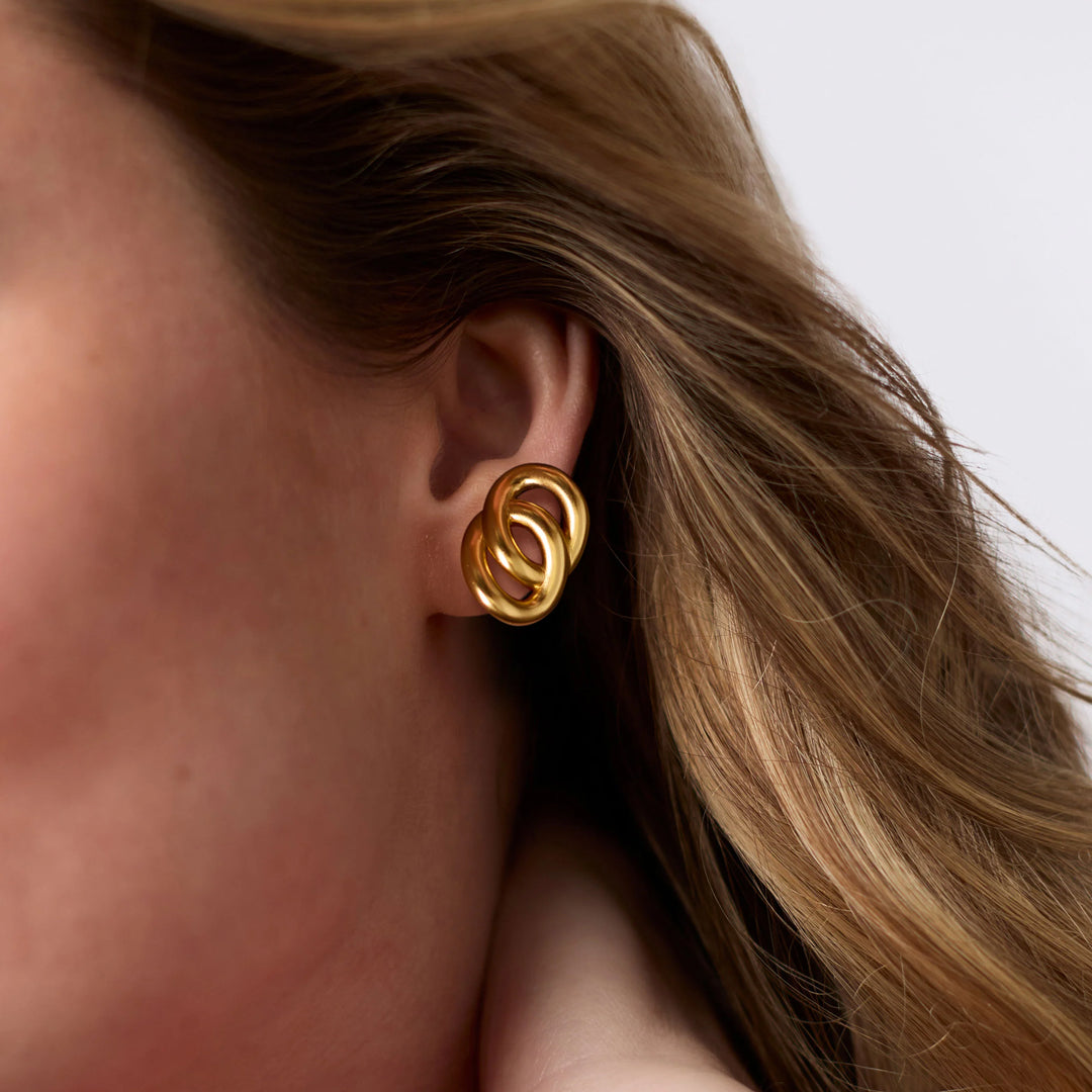 Dolce Link Stud | Gold