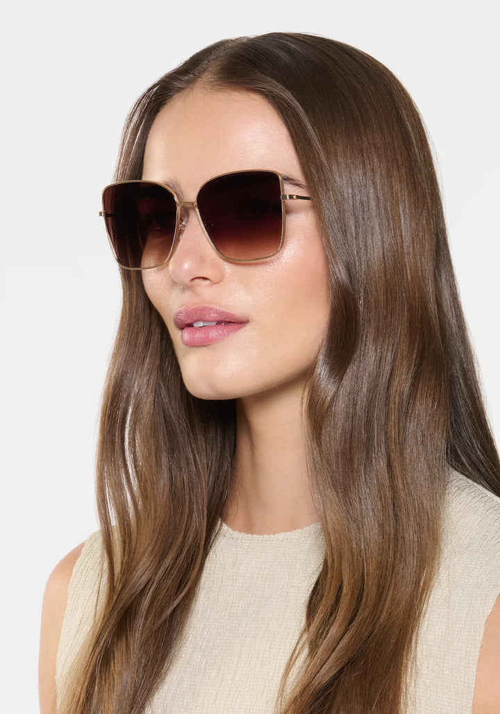 Dolly Sunglasses | 12k + Matte Oyster