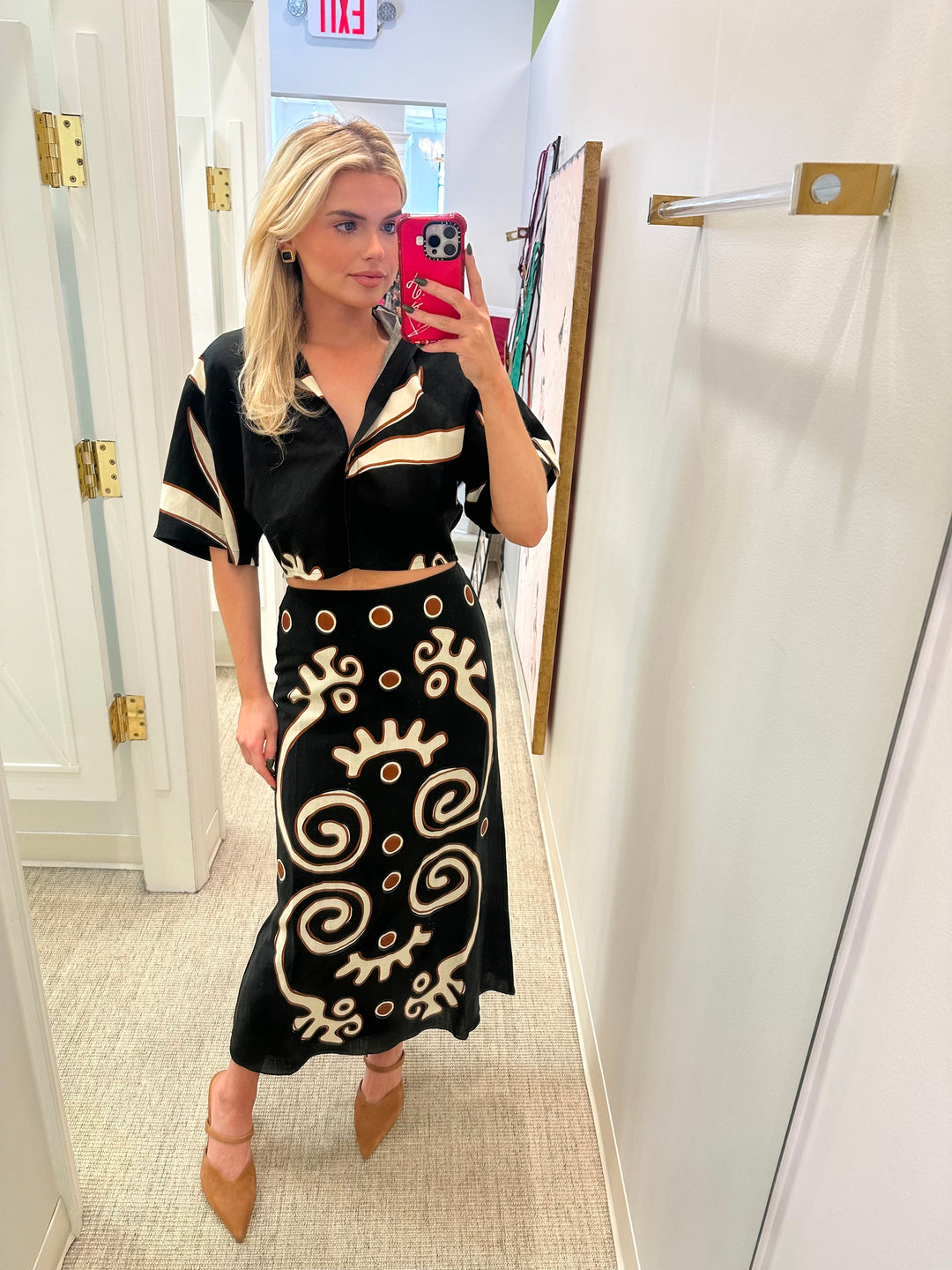 Fabiana Skirt | Black Multi