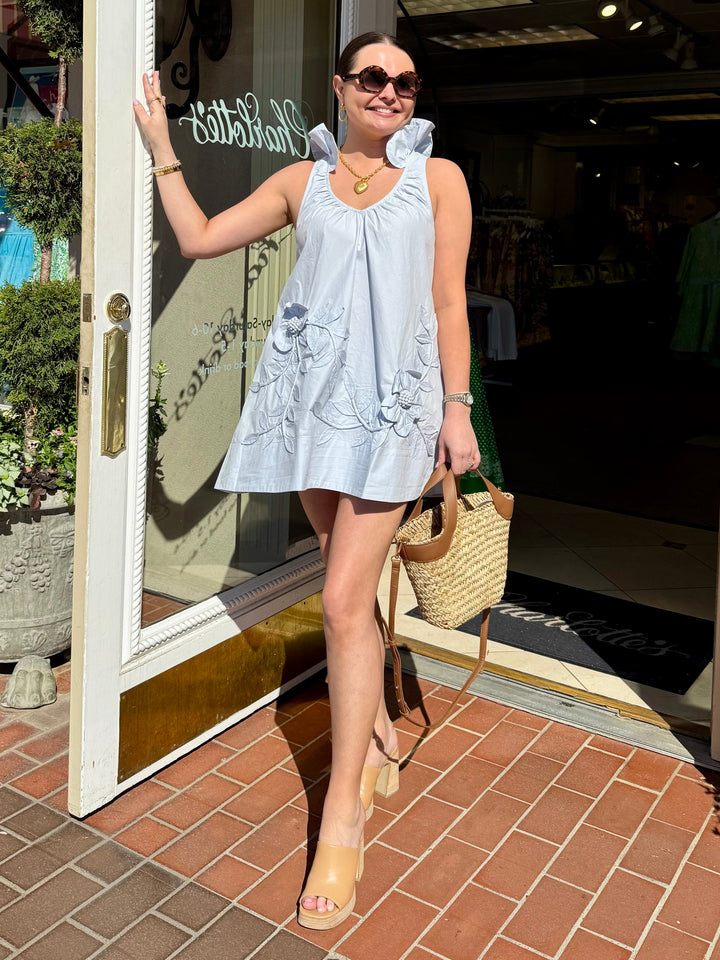 Simone Dress | Windsurfer Blue