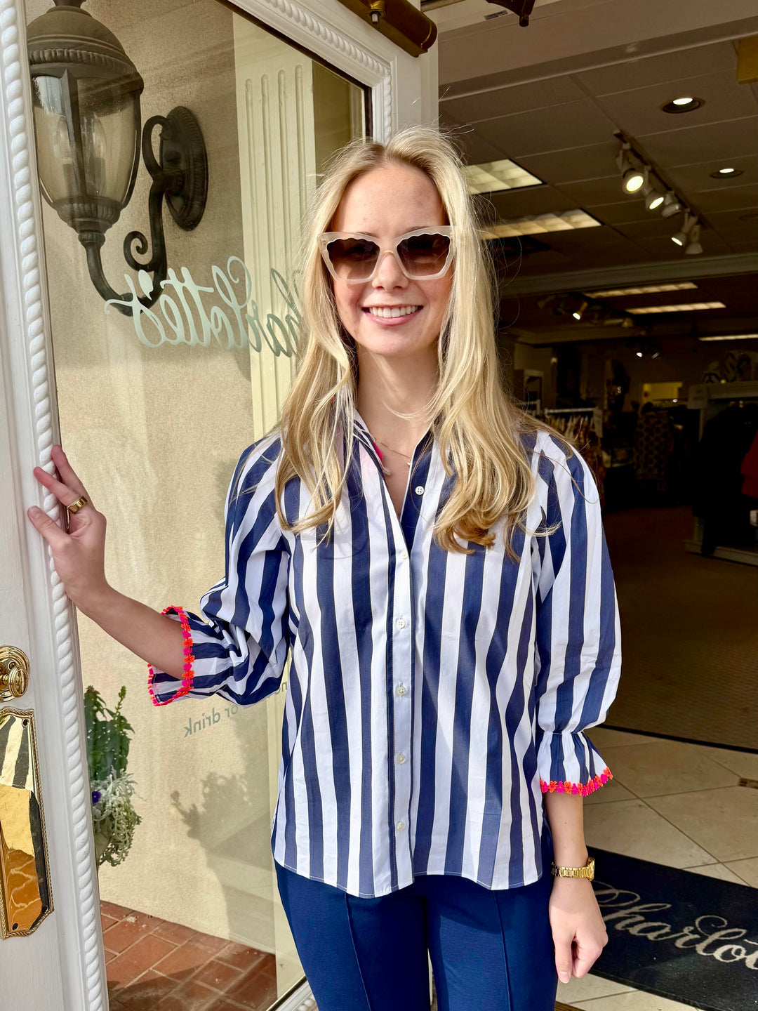 Manga Shirt | Navy - Charlotte's Inc