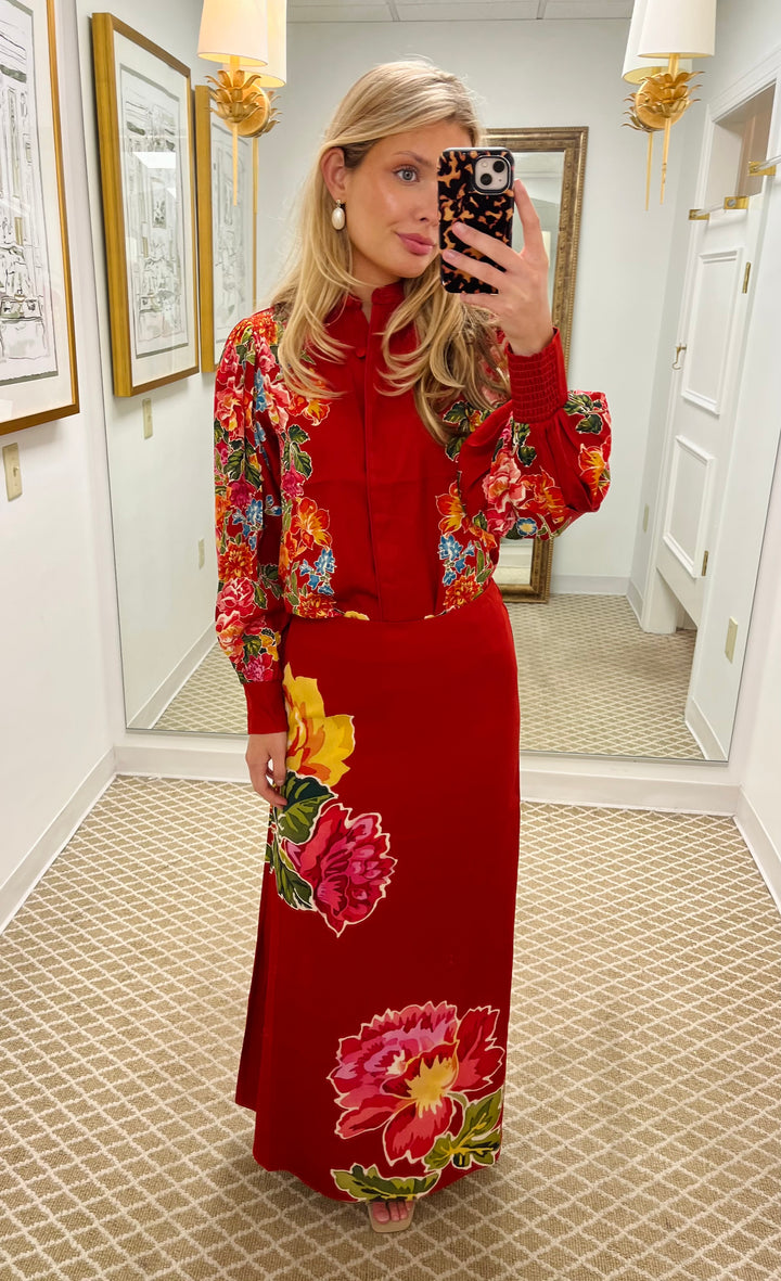 Long Sleeve Emily Top | Fall Blooms