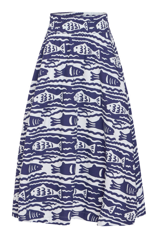 Pavilion Skirt | Fish Print