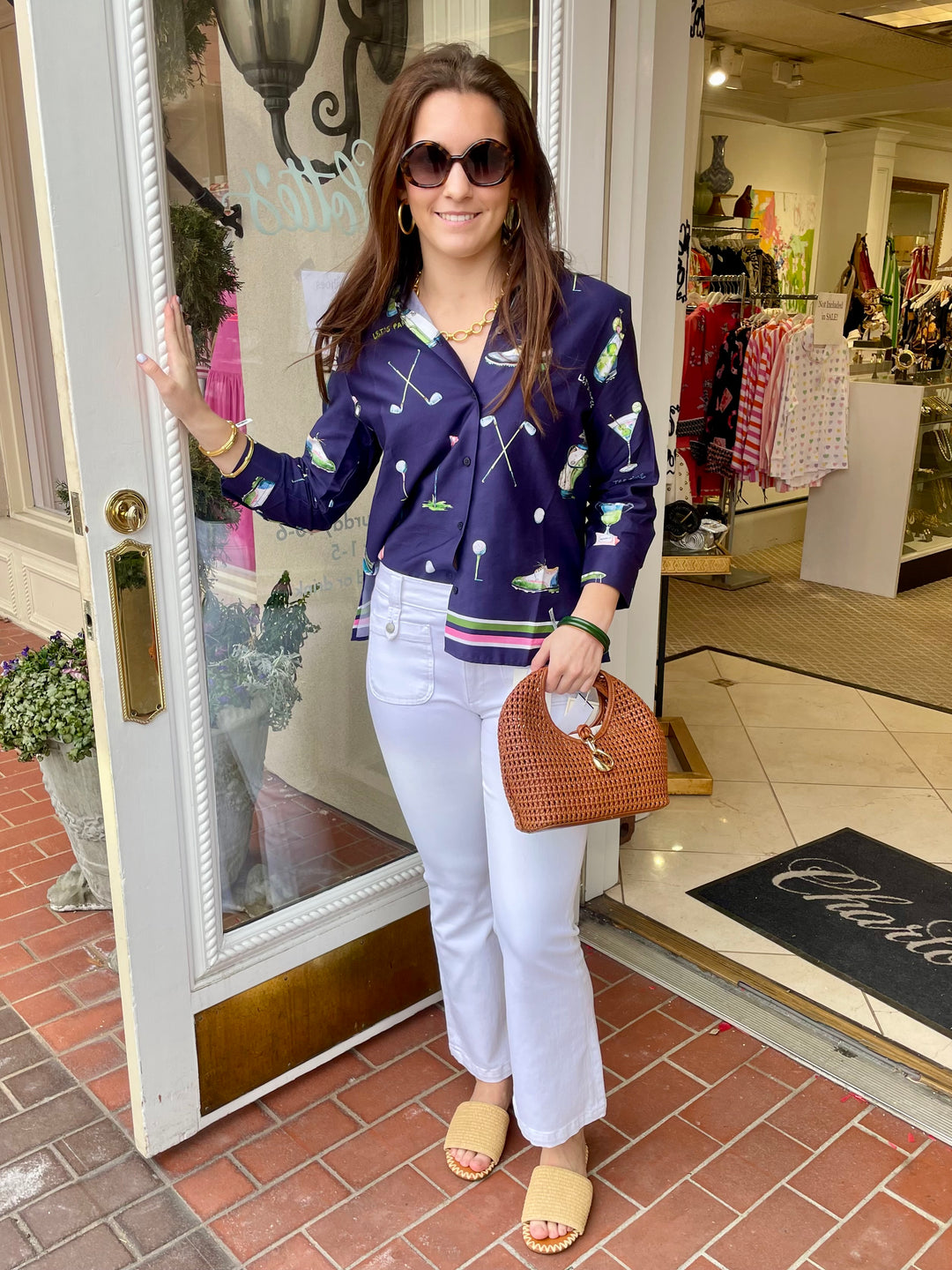 Tiffany Golf Tee | Navy