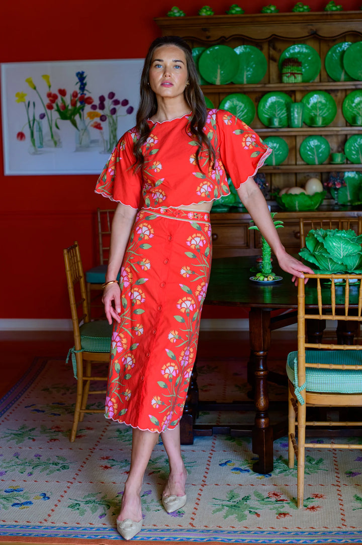 Paloma Top | Indian Flower Poppy
